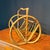 Early 21st Century Antique Bent Rattan Cane Magazine Rack For Sale - Image 5 of 7