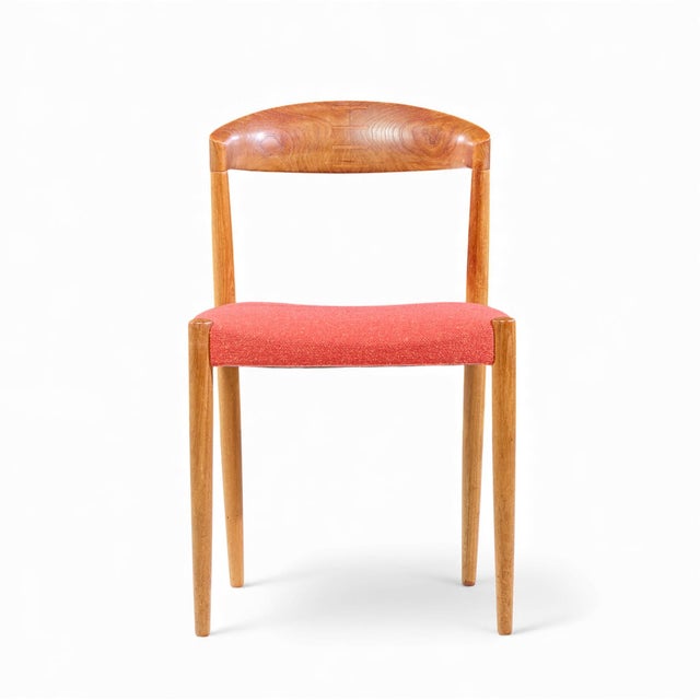Knud Andersen Model KA120 Mid Century Danish Teak Dining Chair This chair measures: 18.75 wide x 19.5 deep x 30.25 inches...