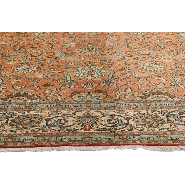 Vintage Persian Tabriz Rug - 10'00 x 13'03 For Sale - Image 4 of 10