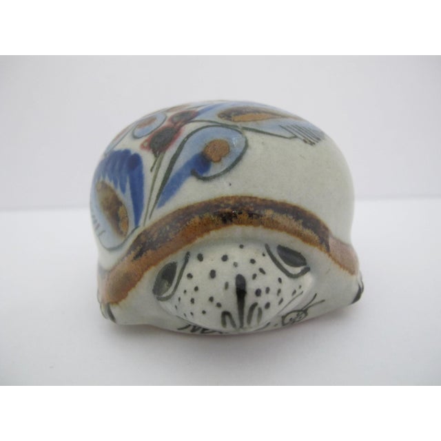 Incredibly sweet Vintage Ken Edwards Mexican pottery turtle figurine from the El Palomar studio in Tonalá, Mexico. Crafted...