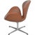 Vintage Swan Chair in Leather by Arne Jacobsen, 1960s For Sale - Image 11 of 16