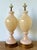 Wood Vintage Italian Murano Glass Lamps - A Pair For Sale - Image 7 of 12