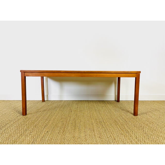 Brown Scandinavian Coffee Table in Teak and Copper, 1960s For Sale - Image 8 of 13