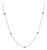 Ladies 14k Yellow Gold 0.45ctw Round Diamond by the Yard Station Chain Necklace For Sale