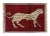 Hand-knotted in wool and originating circa 1950-1959, this 2x3 vintage Gabbeh pictorial gift-sized rug is from Afghanistan...