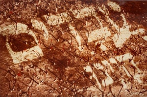 Gerard Allon, Vintage Color Photograph Hebrew "Slaves We Were" Signed C Print Photo Israeli, 1982