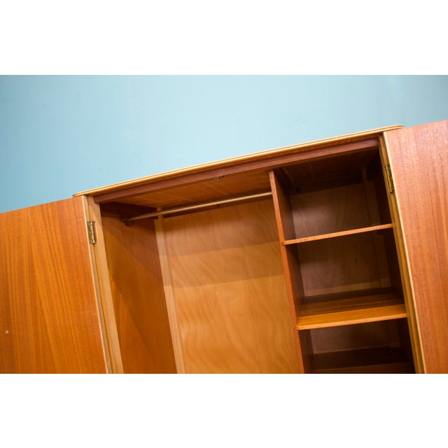 Wood Mid-Century Compact Walnut Wardrobe from Gordon Russell, 1960s For Sale - Image 7 of 11