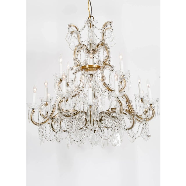 Late 19th Century Cut Crystal 18-Light Hanging Chandelier For Sale - Image 11 of 13
