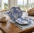 Pair of Italian Les Ottomans Hand-Painted Blue Coral Oyster Plates For Sale - Image 9 of 11
