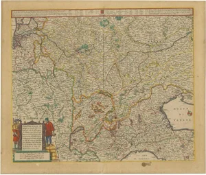 Map of the Western Part of Central Europe, 1680