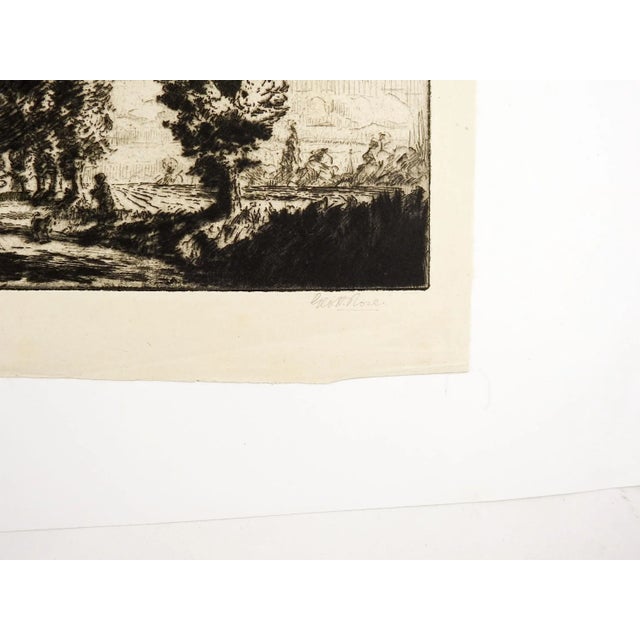 The Greensted Road by George Herbert Rose (1882-1955) England etching on paper. Signed and titled in pencil lower margin....