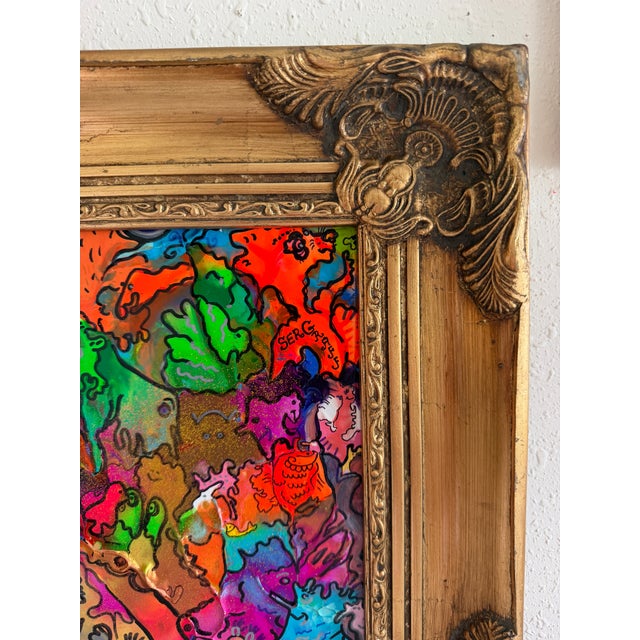 Original Abstract Painting Serg Graff "Beautiful Chaos" Surreal Fantasy, Coa For Sale In Jacksonville, FL - Image 6 of 10