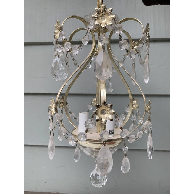 Vintage Late 20th Century Italian Chandelier For Sale In Los Angeles - Image 6 of 10