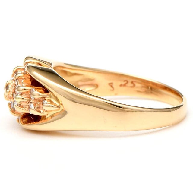 14KY Vintage Diamond(0.25) Fashion Ring, size 6 For Sale - Image 4 of 5