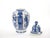Large antique blue and white Delft covered jar, hand-painted in the Netherlands, circa 1880. The jar features a finely...