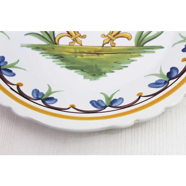 Ceramic Earthenware Plate, France, 20th Century For Sale - Image 7 of 9