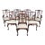 Fine Set of 8 Chippendale Style Ball and Claw Dining Chairs For Sale