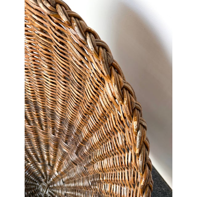 Mid-Century Modern Pair of Rattan Armchairs. France, 1950s For Sale - Image 13 of 13