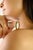 Green 14k Yellow Gold Channel Set Square Emerald Band Ring Size 5 Gifts for the Hostess For Sale - Image 8 of 14