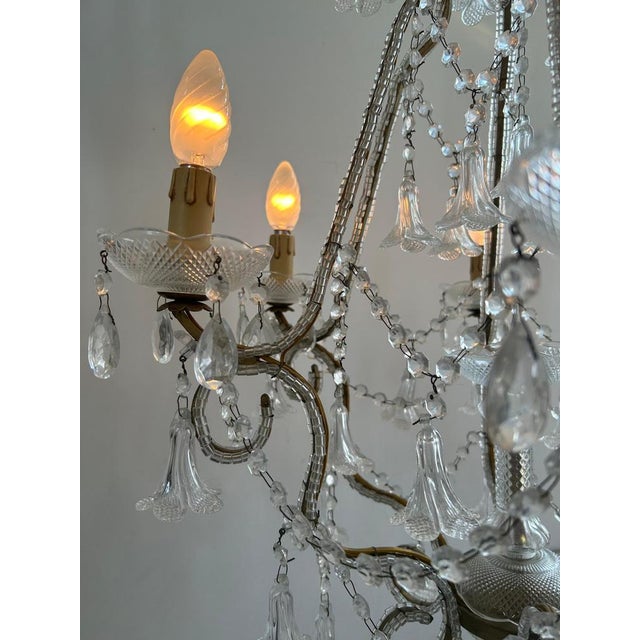Murano Glass Chandeliers, 1950s, Set of 2 For Sale - Image 14 of 18