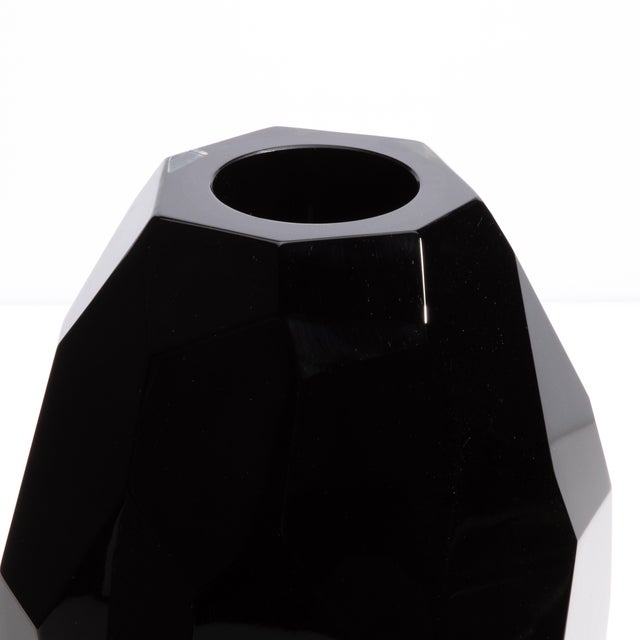 2020s Facet Vase Black S For Sale - Image 5 of 7