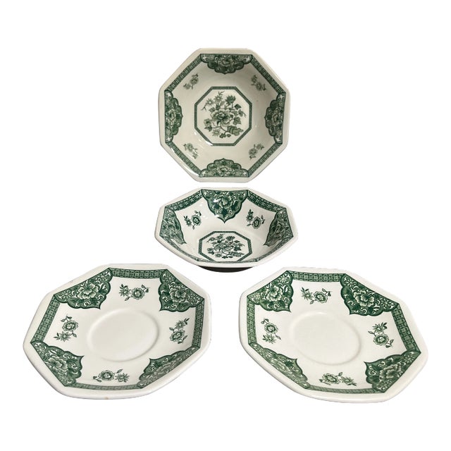 Mid 20th Century Royal Staffordshire Old Pekin Ironstone by J&g Meakin- Set of 4 For Sale