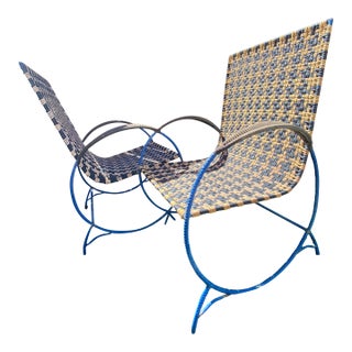 Patio Woven Chair Lounger – Inspired by Marni ‘Moon Walk, 2 Pieces For Sale