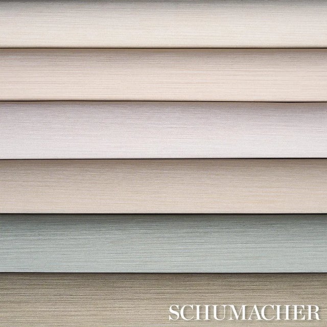 Contemporary Schumacher Abaca Fine Weave Vinyl Wallpaper In Haze For Sale - Image 3 of 4