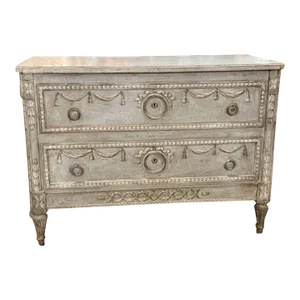 Vintage French Louis XVI Style Painted Commode