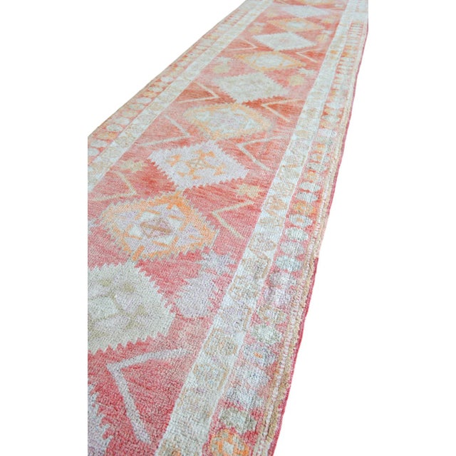 Textile Turkish Hand-Knotted Runner Rug Hallway Decor For Sale - Image 7 of 12