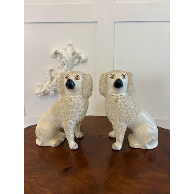 Victorian Staffordshire Poodles, 1860s, Set of 2 For Sale - Image 13 of 13