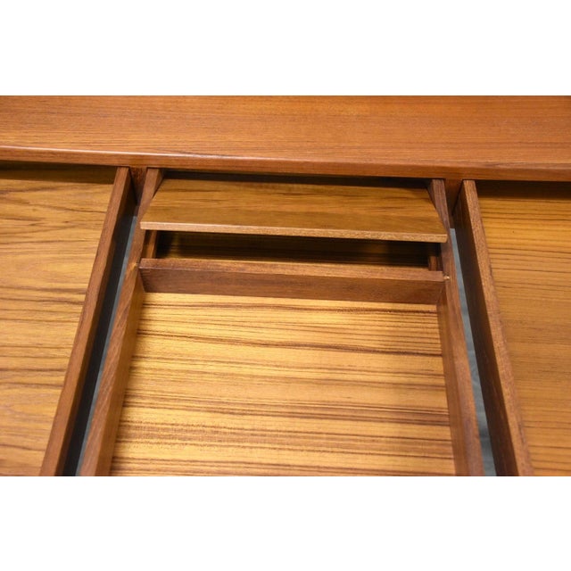 1960s Danish Modern Teak Desk For Sale - Image 10 of 10