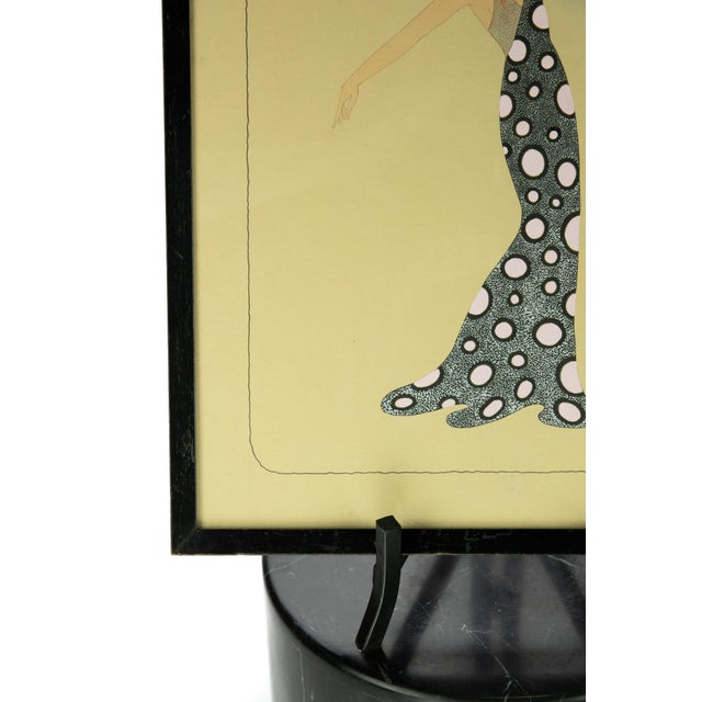 Early 20th Century Erte' Grey and White Polka Dots For Sale - Image 10 of 13