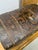 Early Paper Lithographic Dome Trunk with Decorative Metal Hinges & Handles