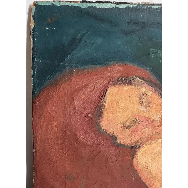 Early 20th Century Post Impressionist Painting Reclining Nude by Adolf Hoelzel (1854-1934) For Sale - Image 5 of 11