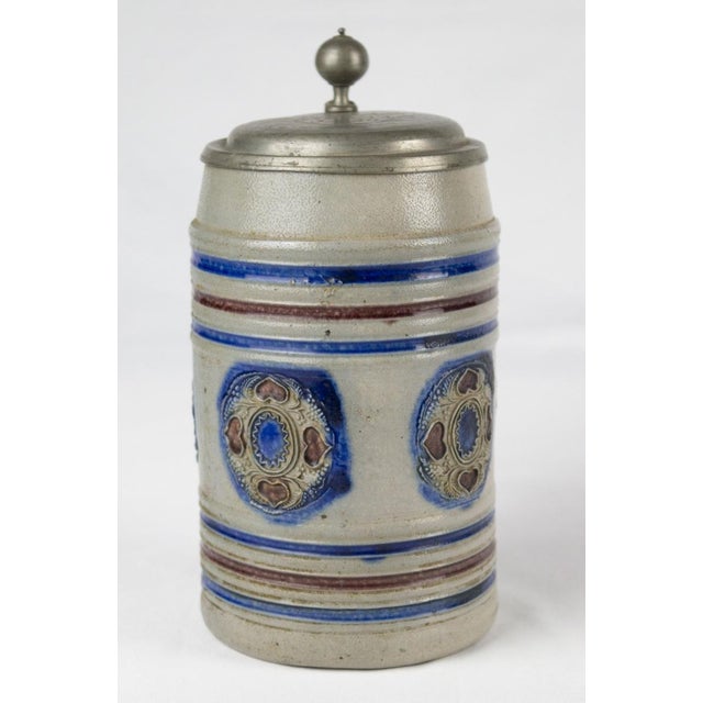 Metal Antique 19th Century German Beer Mug For Sale - Image 7 of 9