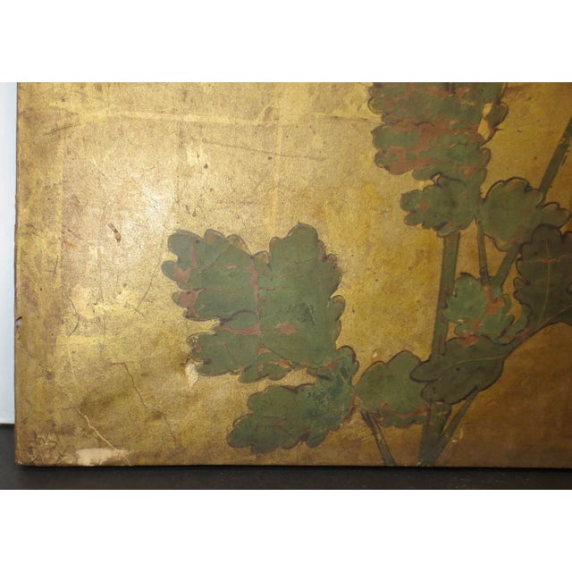 Antique Edo Japanese Chrysanthemum Panel Circa 1700 For Sale - Image 4 of 10