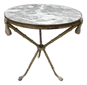 1940s Italian Modern Neoclassical Style Bronze Table