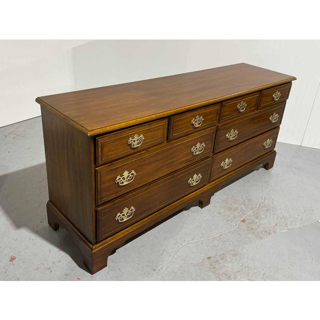 Mid Century Chippendale Style 8 Drawer Dresser by Dixie Furniture For Sale In Chicago - Image 6 of 14