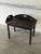 Stained Oak Folding Butler Tray End Table With Drop-Down Sides Vintage Mid-Century Modern 1970s For Sale - Image 4 of 11