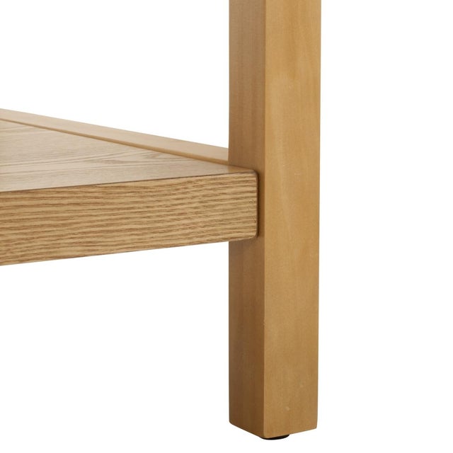 Early 21st Century Omara 1 Shelf Side Table in Natural For Sale - Image 5 of 8
