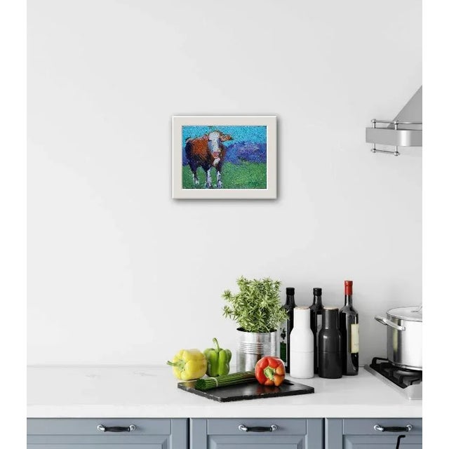 Modern Abstract Cow, Oil Painting Small For Sale In Reno/Lake Tahoe - Image 6 of 8