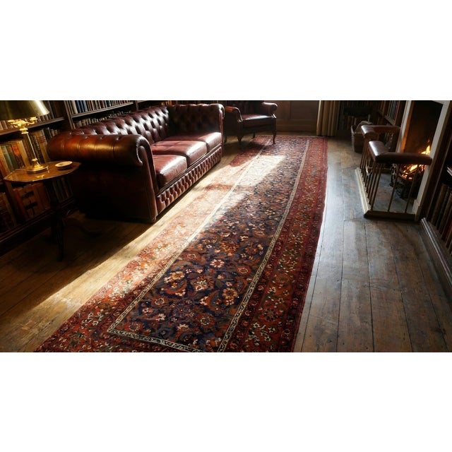 Incredible Red-Wine Background Color With Nice Medallion Design Antique Persian Rug For Sale - Image 12 of 12