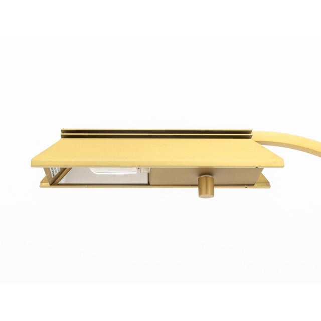 Brass Casella Lighting Adjustable Floor Lamps, Pair For Sale - Image 8 of 10