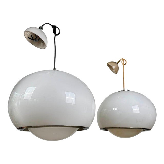 Bud Grande Pendant Lamps by Guzzini, 1960s, Set of 2 For Sale