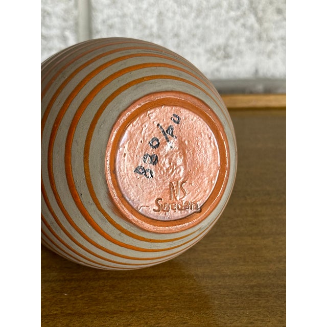 Ceramic 1940s Rare Erik Mornils for Nittsjö Vase For Sale - Image 7 of 7