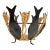 Nautical Metal Fish & Rope Decorative Fruit Bowl For Sale