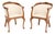 Antique Queen Anne Style Walnut Tub Armchairs, 1920, Set of 2 For Sale