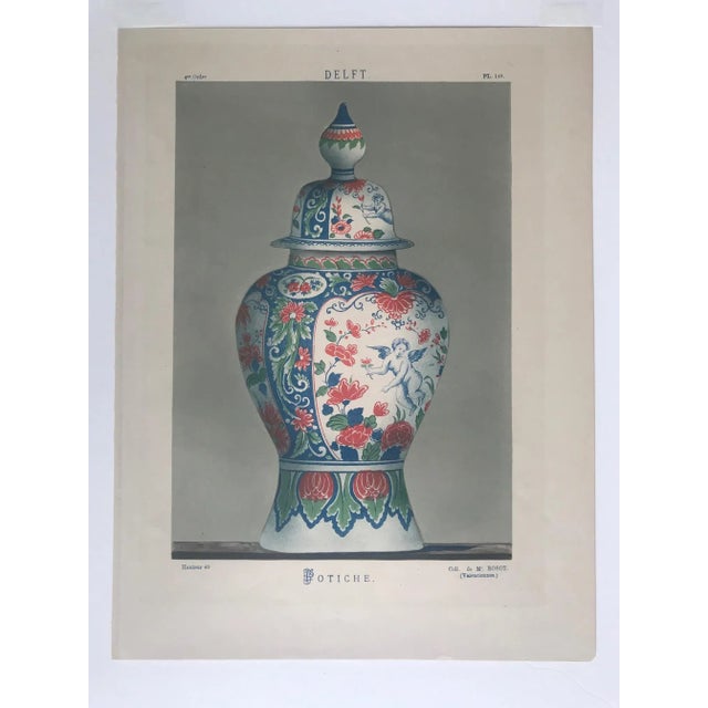 French Ginger Jar Chromolithograph For Sale - Image 13 of 13