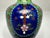 Metal Antique Japanese Cloisonne Vase: Meiji Period Floral Enamel For Sale - Image 7 of 10